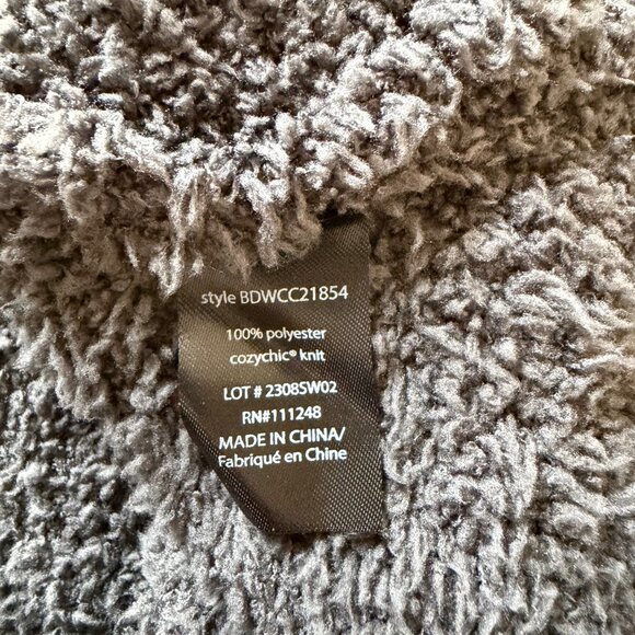 Barefoot Dreams CozyChic Teddy Hoodie - Carbon - S - Picture 3 of 4